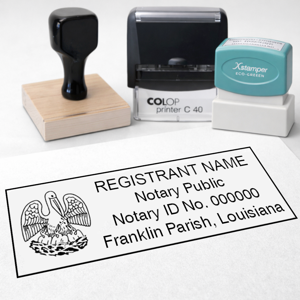 Louisiana Rectangle Notary Stamps