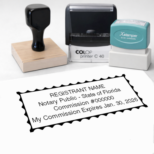 Florida Rectangle Notary Stamps