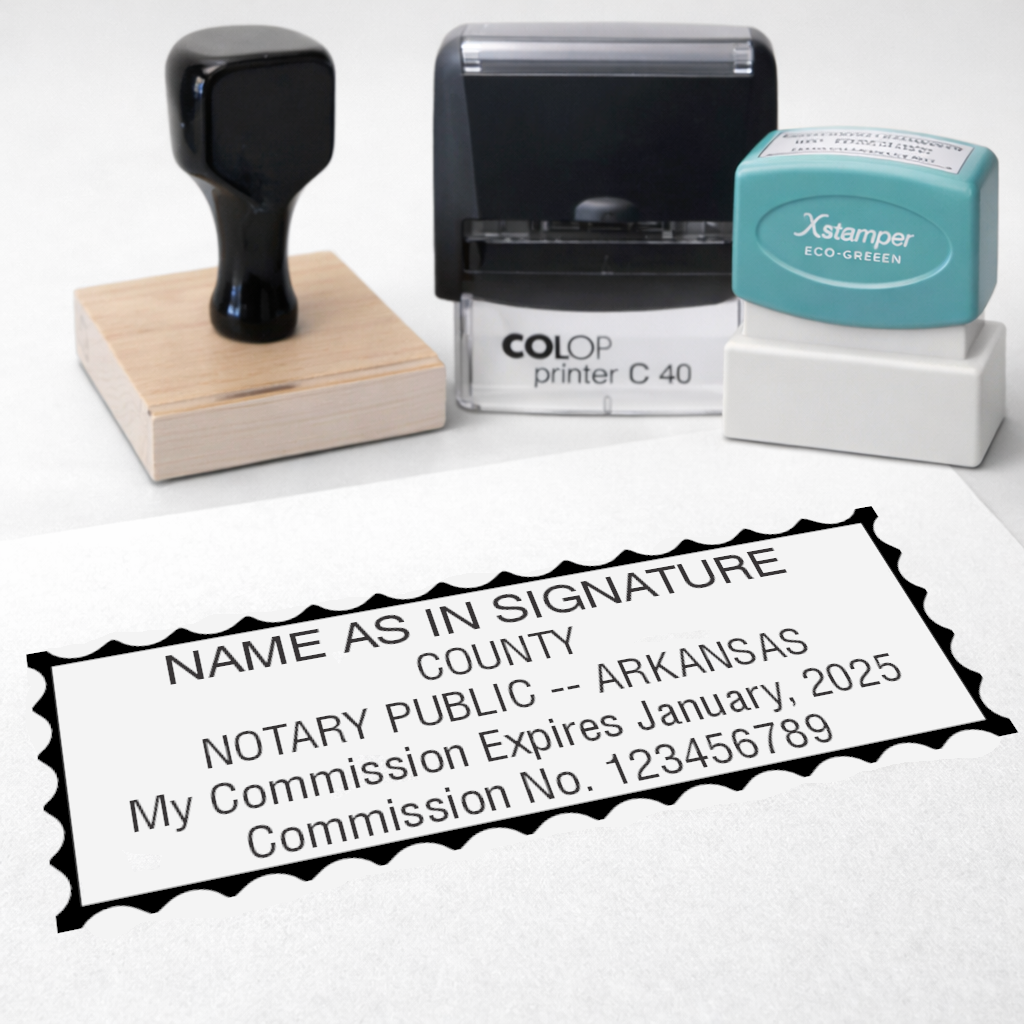 Arkansas Notary Stamp | State Compliant Custom Stamp | Notary Barn