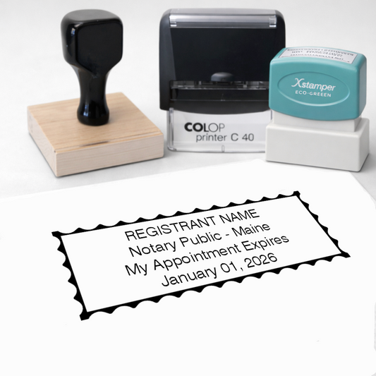 Maine Notary Stamps